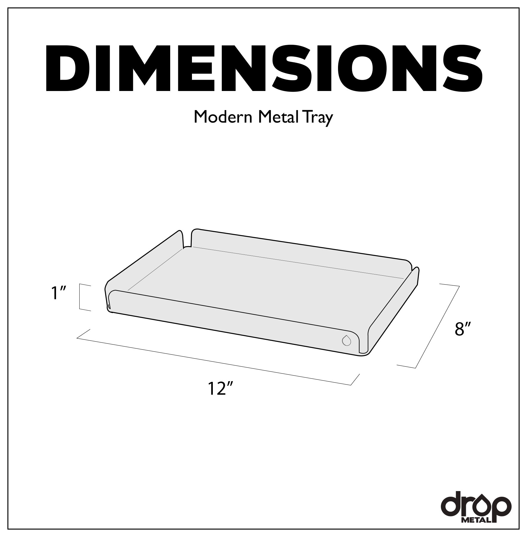 Modern Metal Tray- Decorative Tray/ Serving Tray/ Metal Tray